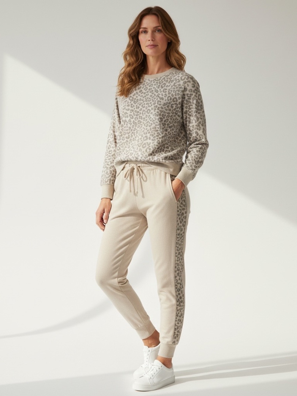 Splendid 2‑Piece Pajama Set NWT | XXL Leopard Top & Jogger Pants Soft Loungewear